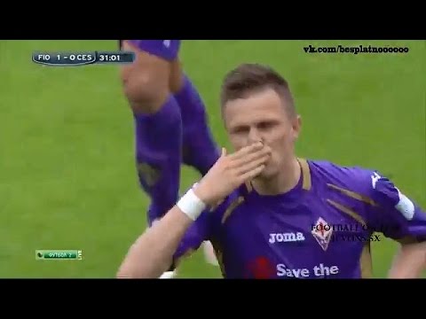 Fiorentina vs Cesena 3-1 Tutti Goals & manifestazioni [2015/05/03] Serie A