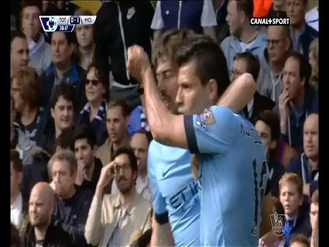 Sergio Aguero Goal – Tottenham vs Manchester City 0-1 [2015/05/03] EPL