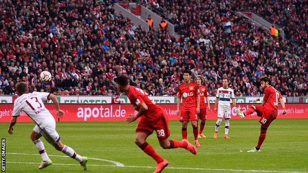 Bayer Leverkusen 2-0 Bayern Monaco