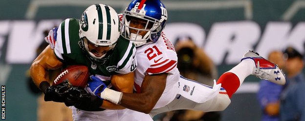 The soccer teams have to compete with two NFL teams in New York - the Giants and the Jets