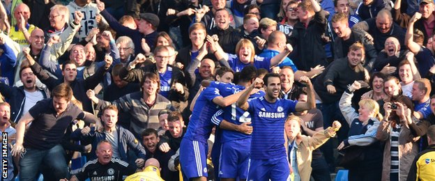 Chelsea celebrate a goal