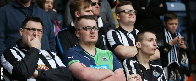 Newcastle fans