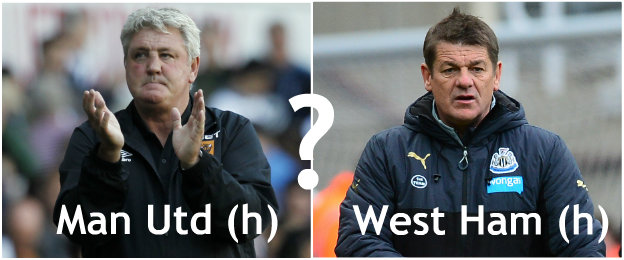 Steve Bruce and John Carver