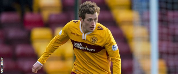 Motherwell midfielder Josh Law