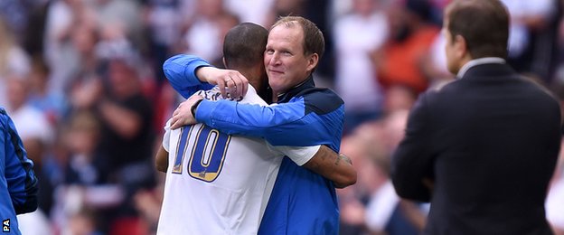 Preston boss Simon Grayson took off Jermaine Beckford with 22 minutes remaining