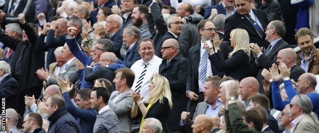 Newcastle owner Mike Ashley and managing director Lee Charnley