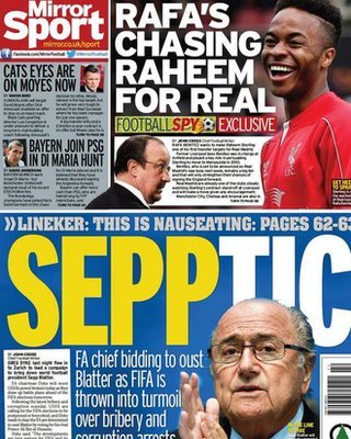 Daily Mirror back page