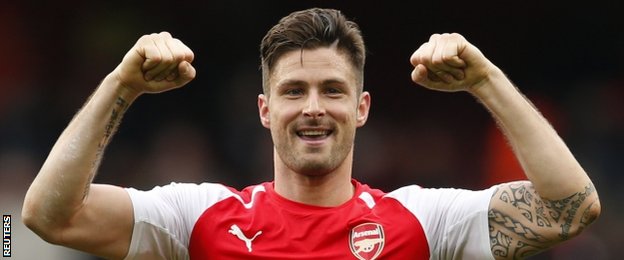 Arsenal striker Olivier Giroud