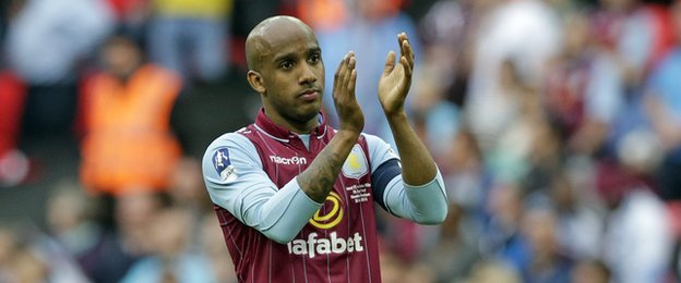 Aston Villa midfielder Fabian Delph