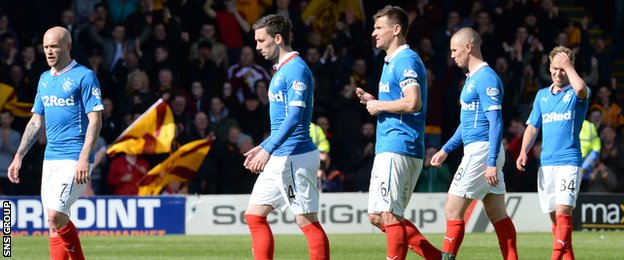 Rangers reached the play-off final after finishing third in the Championship