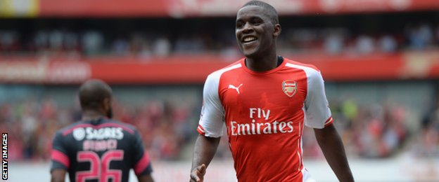 Arsenal forward Joel Campbell