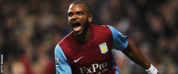 Aston Villa forward Darren Bent