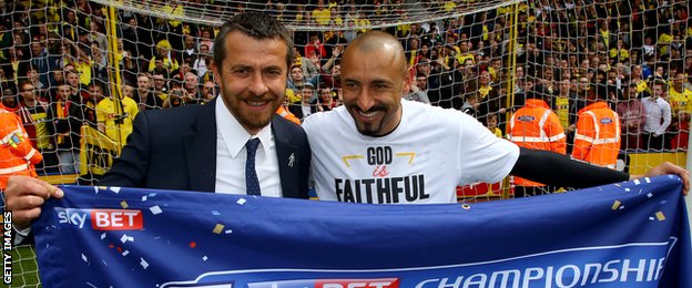 Slavisa Jokanovic and Heurelho Gomes