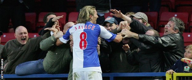 Robbie Savage and Blackburn fans