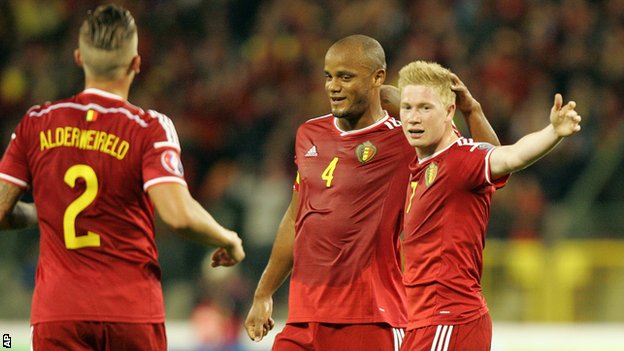 De Bruyne stars in win for Belgium