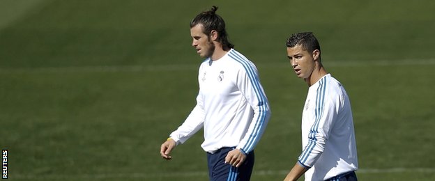 Gareth Bale and Cristiano Ronaldo