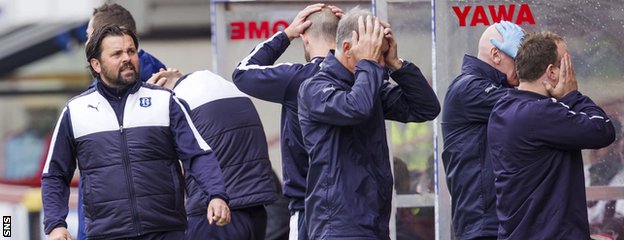 Dundee manager Paul Hartley's frustration turned to joy when Greg Stewart scored at Partick Thistle