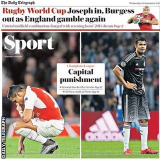 Daily Telegraph back page