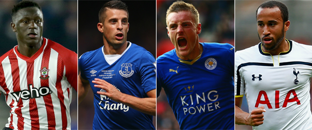 Victor Wanyama, Kevin Mirallas, Jamie Vardy, Andros Townsend