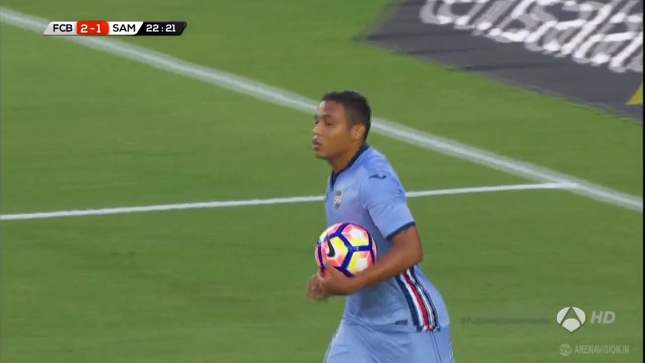 Barcellona vs Sampdoria 2-1 ● Luis Muriel Goal Barcelona vs Sampdoria 2-1