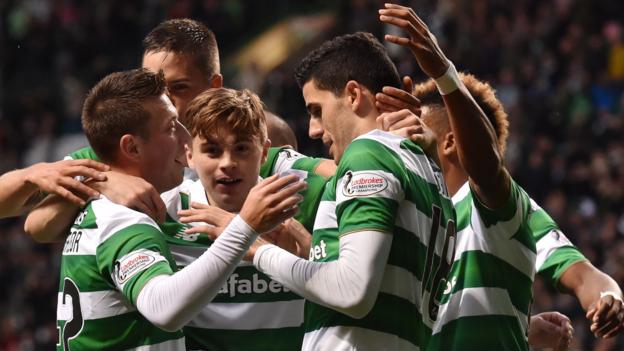 Il Celtic ha messo cinque passato Motherwell nella tazza